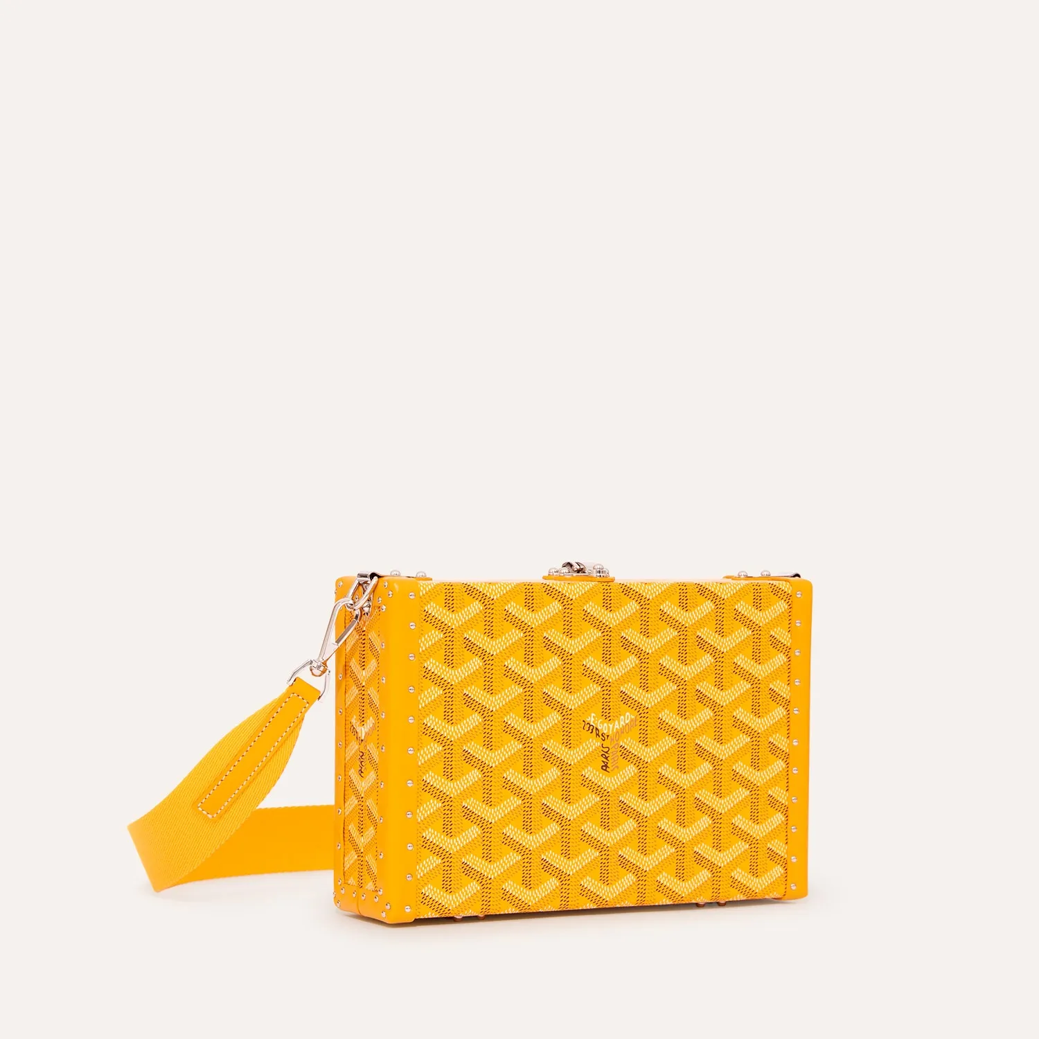 Yellow Geometric Clutch