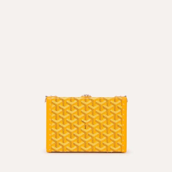 Yellow Geometric Clutch